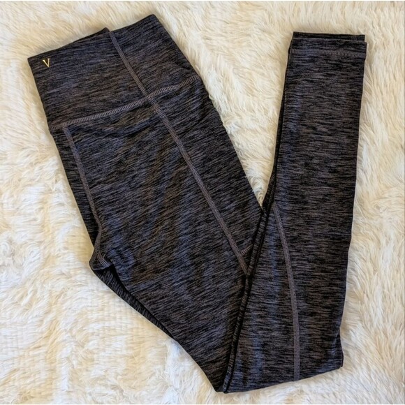 Victoria's Secret Pants - Victoria's Secret Full Length Workout Yoga Leggings, Purple Space Dye, Size 4